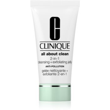 Clinique All About Clean™ 2-in-1 Cleansing + Exfoliating Jelly gel exfoliant de curatare - imagine 2